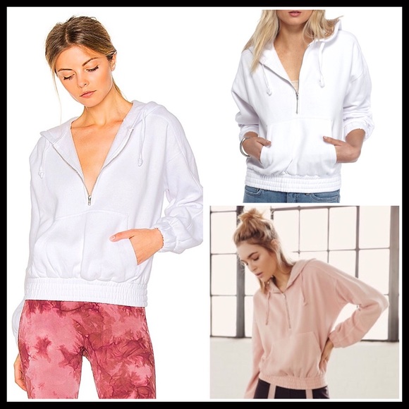 FREE PEOPLE WHITE PULLOVER DRAWSTRING HOODIE TOP - Picture 7 of 7